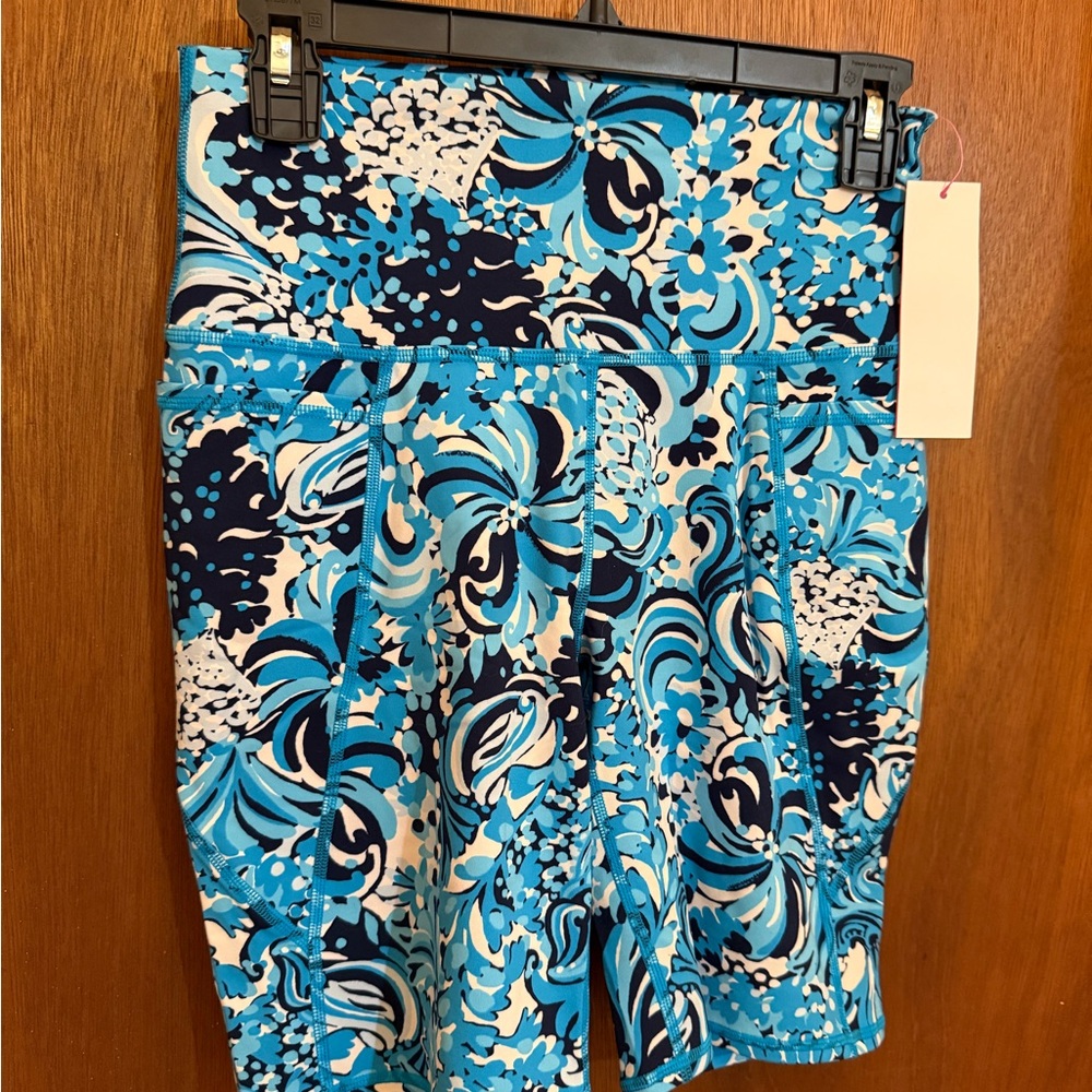 NWT Lilly Pulitzer UPF 50+ Luxletic 8" South Beach High Rise Bike Short